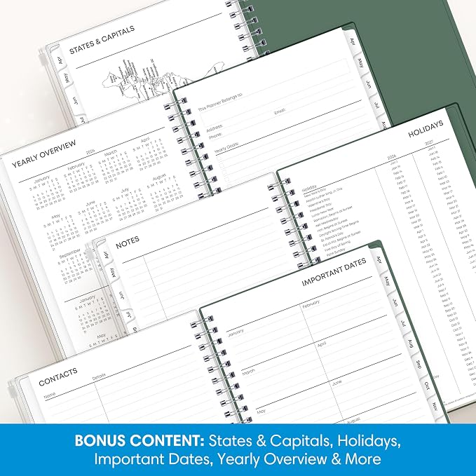Blue Sky 2026-2027 Weekly & Monthly Academic Planner, 5"x8", Seychelle | 15-Month, April 2026 - June 2027, Flexible Cover With Zip Pouch, Wirebound, Storage Pocket, Academic Year