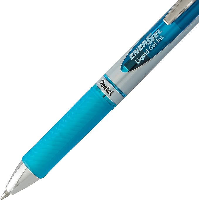 Pentel EnerGel RTX Retractable Liquid Gel Pen, (0.7mm) Metal Tip, Medium Line,Assorted Ink, 8 count (BL77BP8M1), (Pack of 2)