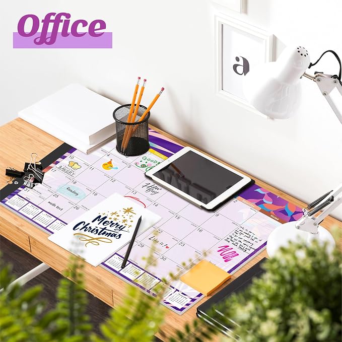 Gannyfer Desk Calendar 2026-2027 - 18 Month Large Desk Calendar 2026, Use January 2026 to Jun 2027, 22" x 17" Desktop Pad Calendar, Office Supplies Perfect for Planning and Organizing In Your Home, School or Office
