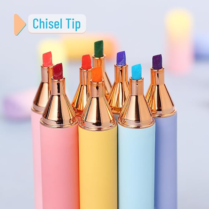 Mr. Pen- Glitter Highlighters, 8 Pack, Sunshine Colors | Chisel Tip Glitter Highlighter Markers for Journaling, Notes, Planners & Creative Highlighting