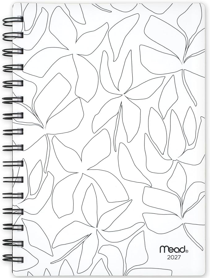 Mead Cambridge 2027 Planner, Weekly & Monthly, 15-Month Oct-Dec, 5.5" x 8.5", Aralia (1806-200-27)