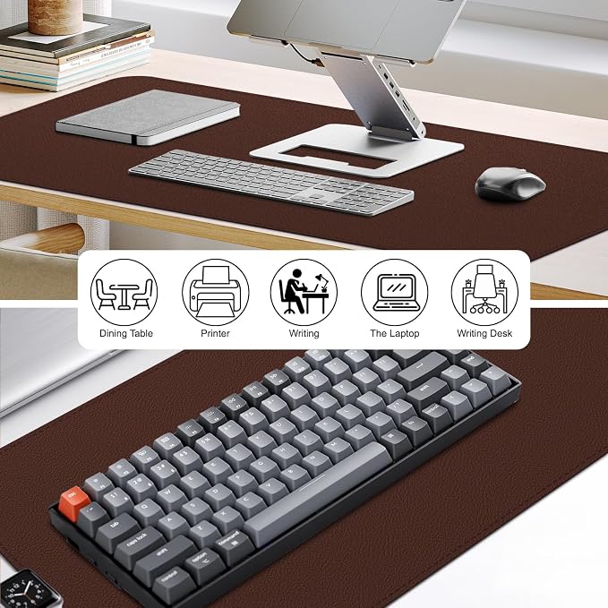 Desk Pad, Desk Matt for Desktop, Keyboard Mats for Desk, Large Desk Mat | Cork Desk Mat, Mouse Pads for Desk, Desk Pad Mat, Large Mouse Pad for Desk, Keyboard Mat, Computer Mats for Desktop
