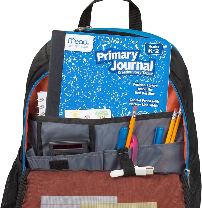 Mead Primary Journal Creative Story Tablet Composition Notebook, 7.5" x 9.75", Grades K-2, 100 Sheets, Assorted Colors (610051-ECM) (Pack of 12)