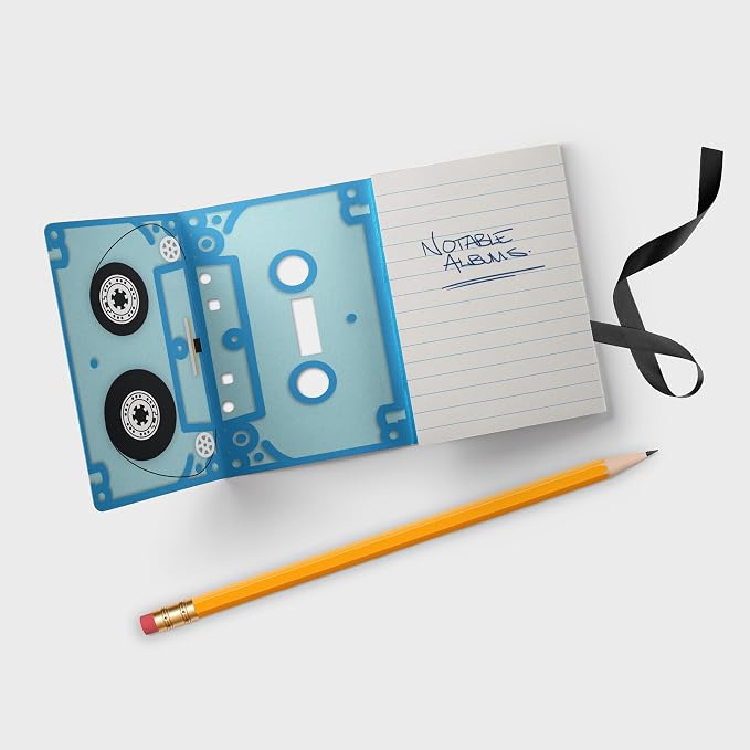 Suck UK Music Notebook - Cassette Tape Notebooks - Mix Tape Book - Retro Themed Gifts - Music Stationery - 80s Retro Gift - Pocket Size Notepad - Mini Tape Record - Multi Colour Mini Notebooks 3 Pack