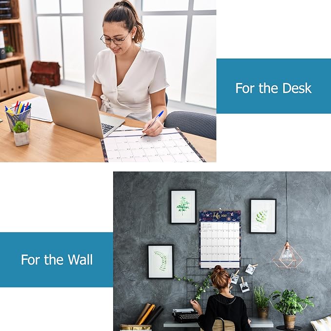 2027 Calendar - 2027 Wall Calendar, Jan 2027 - Dec 2027, Large Wall Calendar 2027, 12" x 17", 12 Monthly Calendar Large with Hanging Hook, Perfect for Organizing - 12 Different Themes