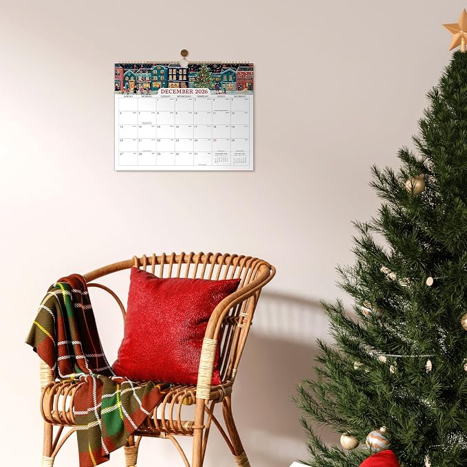 Calendar 2026-2028 - Wall Calendar 2026-2027, Jul. 2026 - Jun. 2028, 2 Years, 14.8'' x 11.6'', with Julian Dates, Hanging Hole, Thick Paper, Landscape Calendars