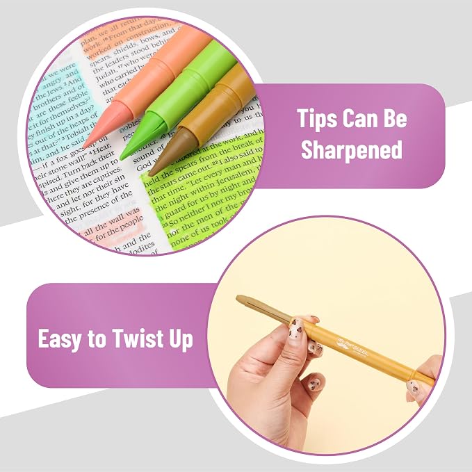 Mr. Pen- Gel Highlighter, 12 Pack, Assorted Colors | Bible Highlighters No Bleed, No Bleed Highlighters, Bible Highlighter