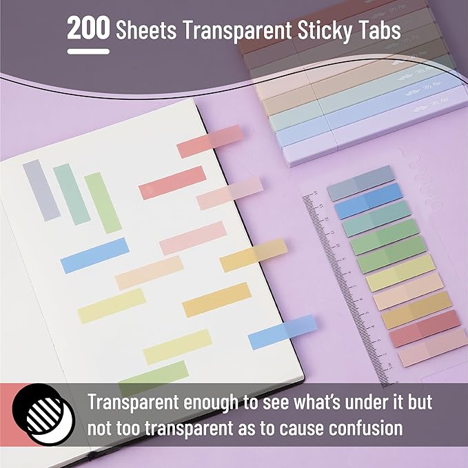 Mr. Pen- Aesthetic Highlighters and Gel Pens, 16 Pack | 200 Sheets Sticky Tabs, Assorted Colors Bible Highlighters No Bleed, Colored Ink Gel Pens