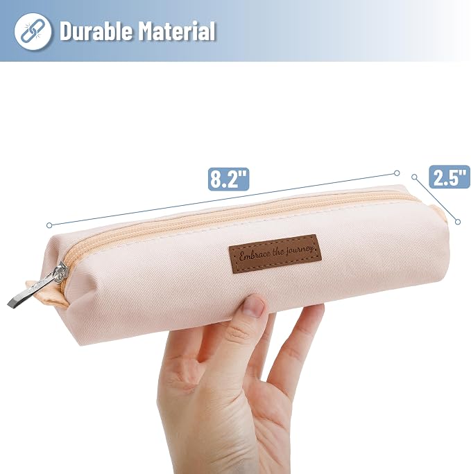 Mr. Pen- Cute Pencil Case Pouch, Multipurpose Canvas Bible Pencil Pouch | Smooth Zipper, Premium Material, Neat Stitches, Ideal for Stationery, Cosmetics, Electronics, School, Office, Travel