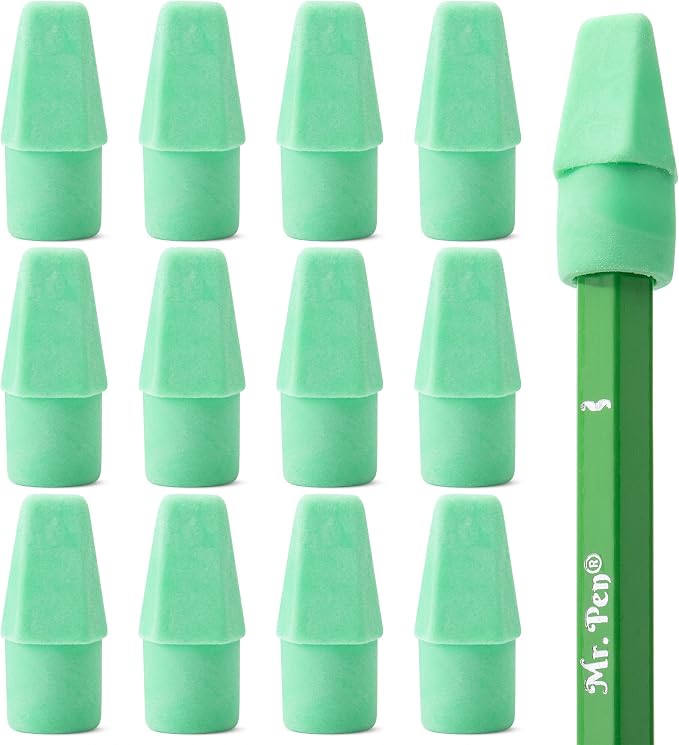 Mr. Pen- Pencil Erasers Toppers, 120 Pack, Green, Erasers for Pencils | Pencil Top Erasers, Pencil Eraser