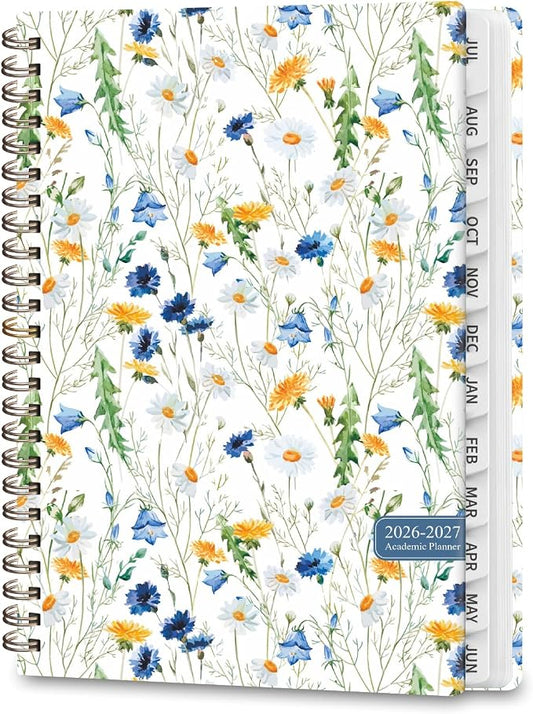 Planner 2026-2027, Weekly and Monthly Academic Planner, July 2026 - June 2027, Hardcover Calendar Agenda Book for School Year Planning, School Supplies for Teacher and Student, A5(6.3'' x 8.5'')