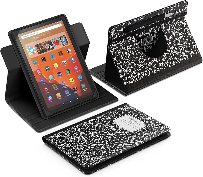 MoKo for Universal 11 inch Android Tablet Case with Pen Holder, Celadon | Fits All 9.6-11 inch Tablets, Slim 360 Degree Rotating Cover, Multi-Angle Stand, Front Pocket, No fit iPad/NO back opening