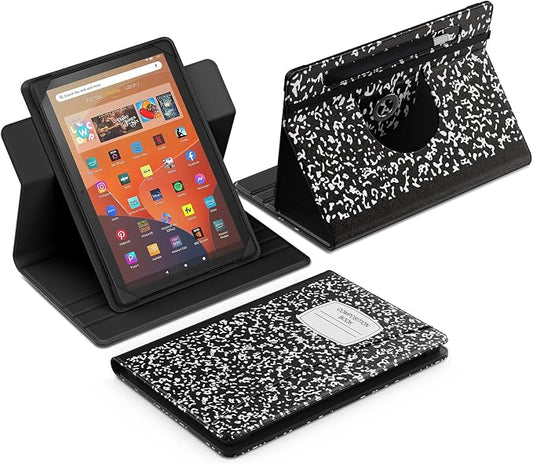 MoKo for Universal 11 inch Android Tablet Case with Pen Holder, Celadon | Fits All 9.6-11 inch Tablets, Slim 360 Degree Rotating Cover, Multi-Angle Stand, Front Pocket, No fit iPad/NO back opening
