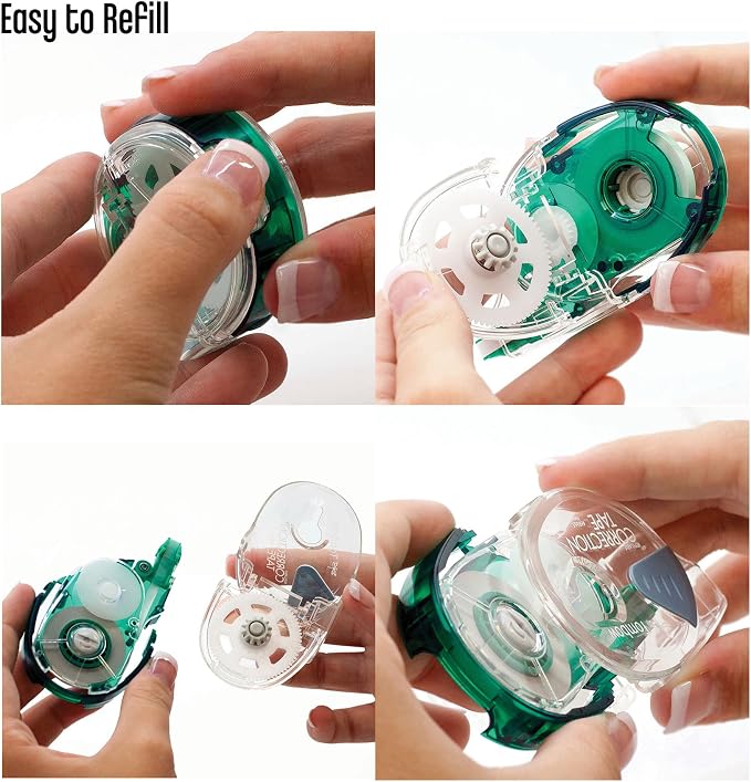 Tombow 68666 MONO Refillable Correction Tape Refill 1-Pack, White Tape