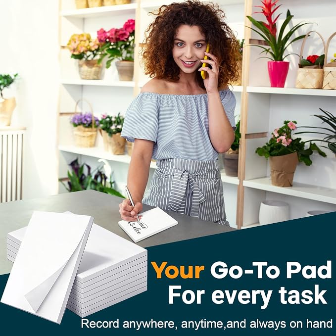 Beieverluck 20 Pack Note Pads 4x6, Small Notepads Memo Pads, 50 Sheets Per Note Pad, Blank Scratch Pads Mini Notepad for Grocery Shopping To Do Lists Writing Quick Notes Work Home Office