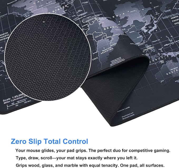 Professional Large Mouse Pad,31.5 x 11.8 in Extended Gaming Mouse Pad,Smooth Lycra Fabric,Non-Slip Rubber Base,Precision Stitched Edges, for Work,Gaming,Writting & Home-80x30 Dtcmh
