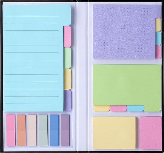 Mr. Pen- Sticky Notes Set, 410 Pack, Ruled | Dotted & Blank Notes with 150 Index Tabs, Divider Sticky Pads for Bible Study, Office, School, Planning