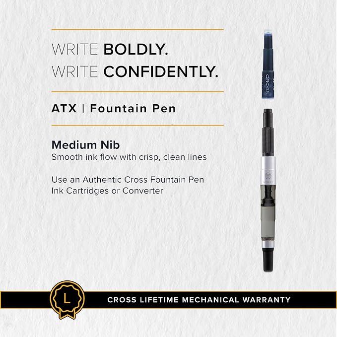 Cross ATX Basalt Black Fountain Pen