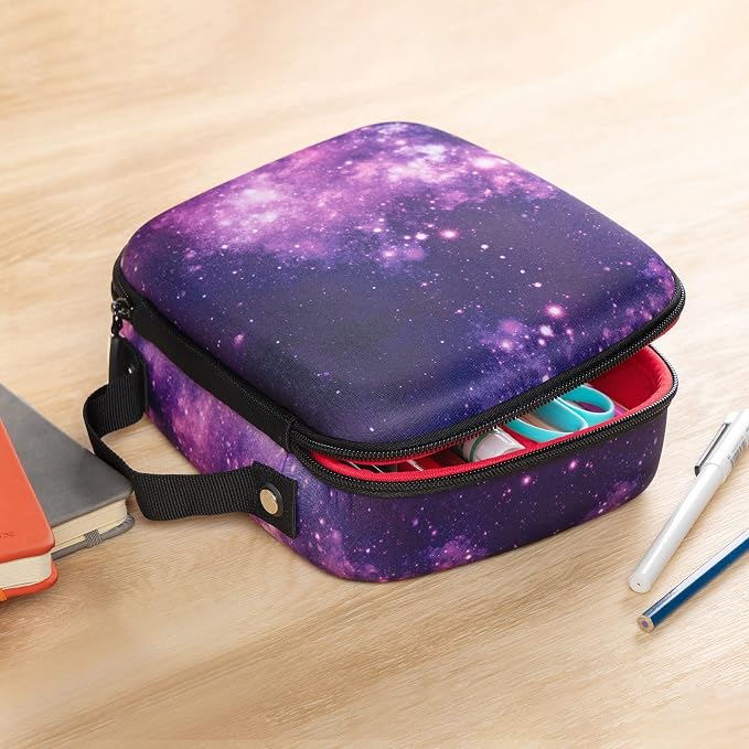 ZIPIT Jumbo Pencil Case for Girls, Cute Large Capacity Pencil Box, Purple