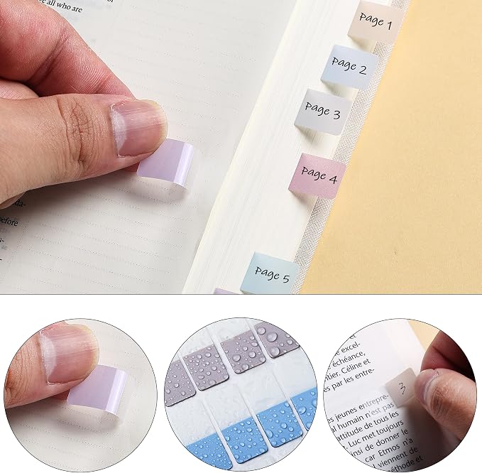 Mr. Pen- Sticky Index Tabs, 480 Pcs, Pastel Sticky Tabs for Notebooks | Page Markers, Page Tabs for Binders, Page Tabs Sticky Tabs for Books, Notebook Tabs, Book Sticky Tabs for Notebooks
