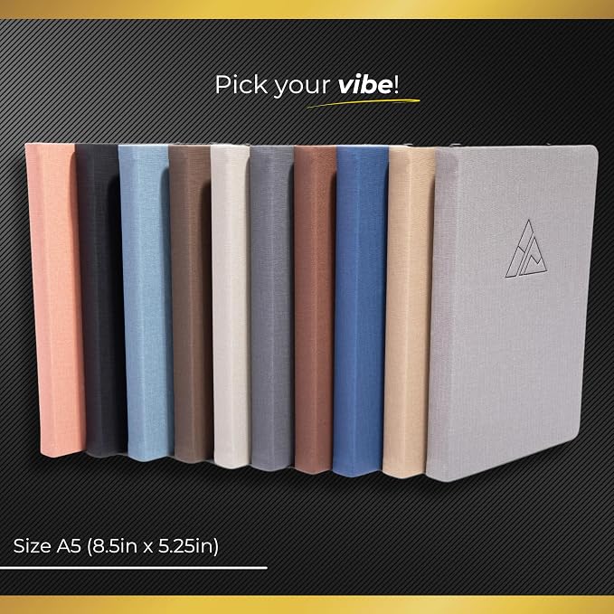 Realizations Journaling Notebooks with Pen Holder | Lined Notebook | 222 Pages Notebook Journal with 100 GSM Paper | Journal Notebooks for Work