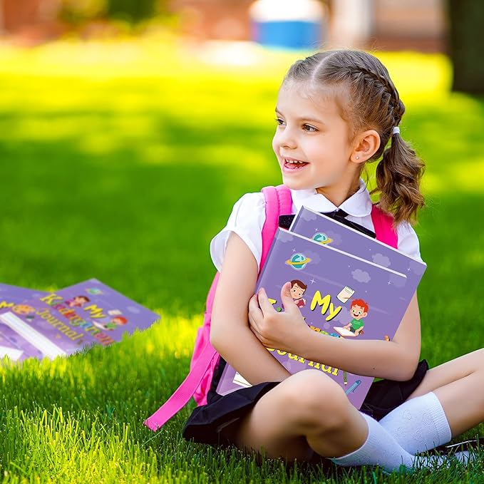 Teling 48 Pcs Kids Primary Journal Kindergarten Primary Composition Notebook Writing Notebook for Kids Paper Notebooks for Grades K-2, 10 x 8 Inch, 64 Pages for Each Piece