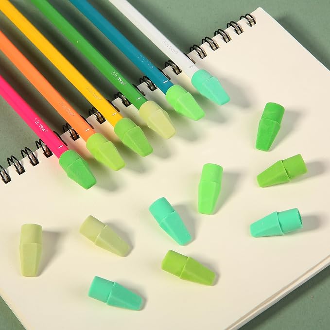 Mr. Pen- Pencil Erasers Toppers, 120 Pack, Colorful, Latex Free, No Smudge | Mr Pen Erasers for Pencils