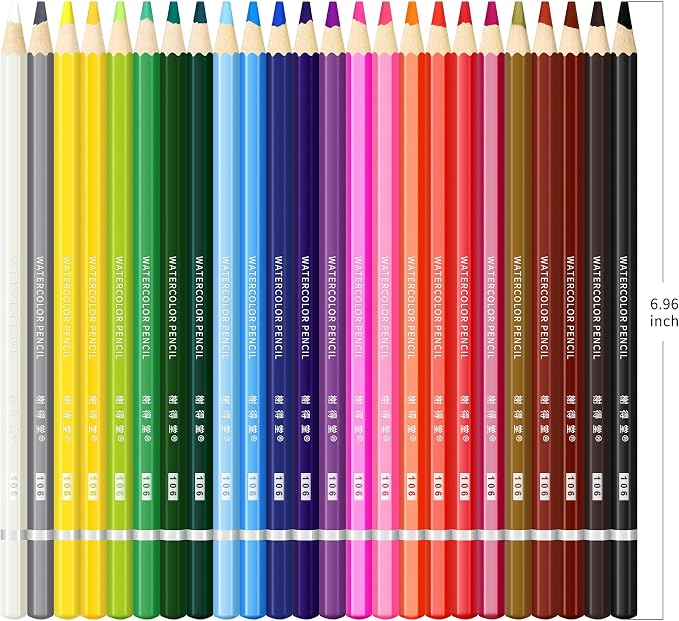XDT Color Pencils 24 Piece Set, Soft Core Color Pencils, Pro Art Coloring&Drawing Supplies, Ideal For Kid Beginner Student Adults Artist
