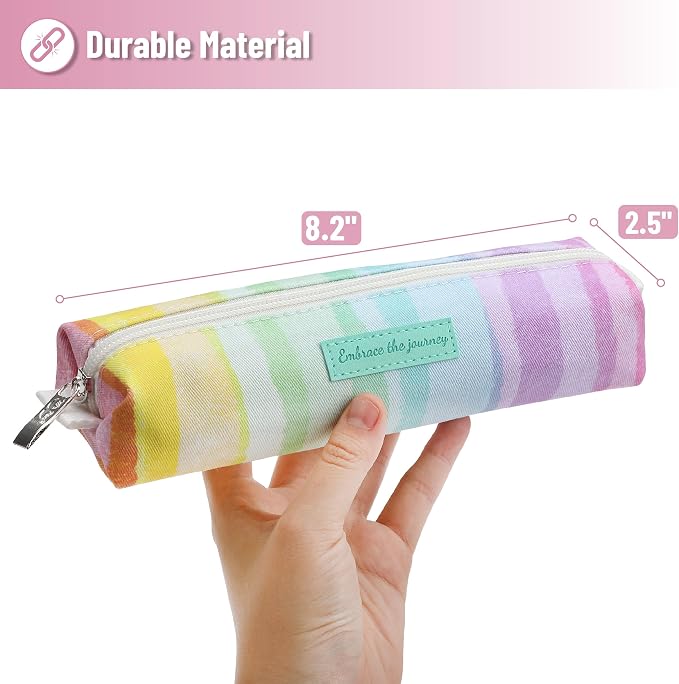 Mr. Pen- Cute Pencil Case Pouch, Multipurpose Canvas Bible Pencil Pouch | Smooth Zipper, Premium Material, Neat Stitches, Ideal for Stationery, Cosmetics, Electronics, School, Office, Travel