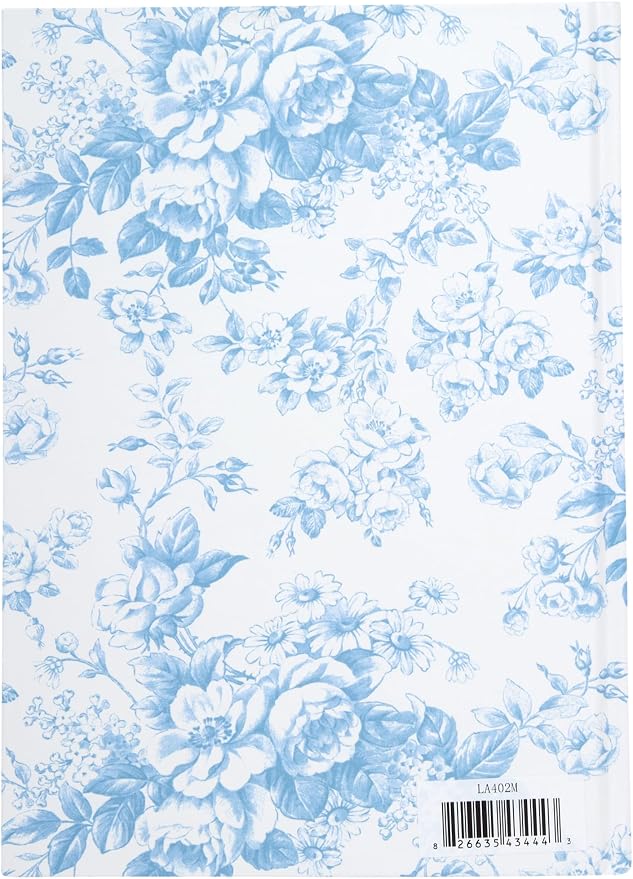 Laura Ashley Journal 256 Lined Pages Elegant Floral Hardcover Notebook | Scalloped Magnetic Flap Closure Keeps Notes Secure, Elegant Botanical Style Ideal for Diaries and Gifting