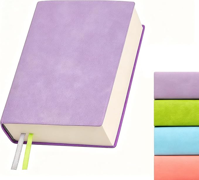 Blank Journal Notebook 720 Pages A6 Unlined Plain Sketchbook No Lines Soft Leather Small Blank Notebook for Women Drawing Book Memo Writing Sketch Diary Notebook 3.9 × 5.5(Purple Blank Notebook)