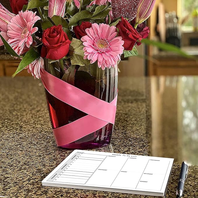 Life Charge Weekly TO DO List Notepads (2 Pack, 50 Pages Each) Task Pad Planner w/Daily Checklist, Priority ToDo & Note Sections. Desk Notebook Pad to Organize Office. 8.5 X 5.5, A5 Sheets.