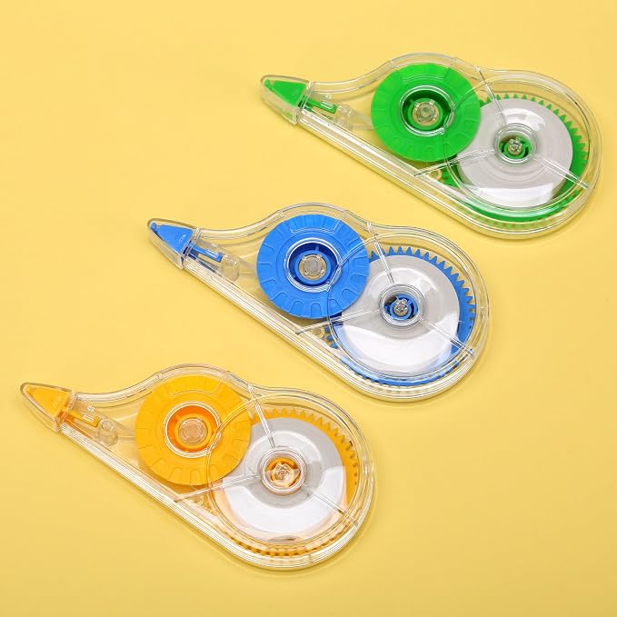 White Correction Tape, 12 Pack, 39.37 Feet - Classic Design | Correction Tape for School Office, Writing Supplies and Correction Supplies