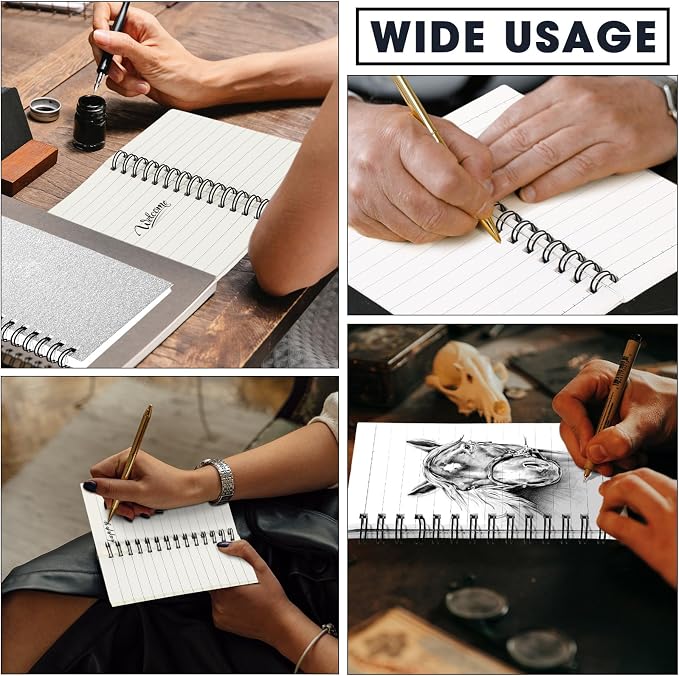 Jutom 18 Pcs Small Spiral Notebooks Memo Pads 3x5 Bulk Small Pocket Notepads Back to School Supplies Mini Notebook with Lined Mini Journals for Office & Work, 120 Pages (Glitter Sliver)