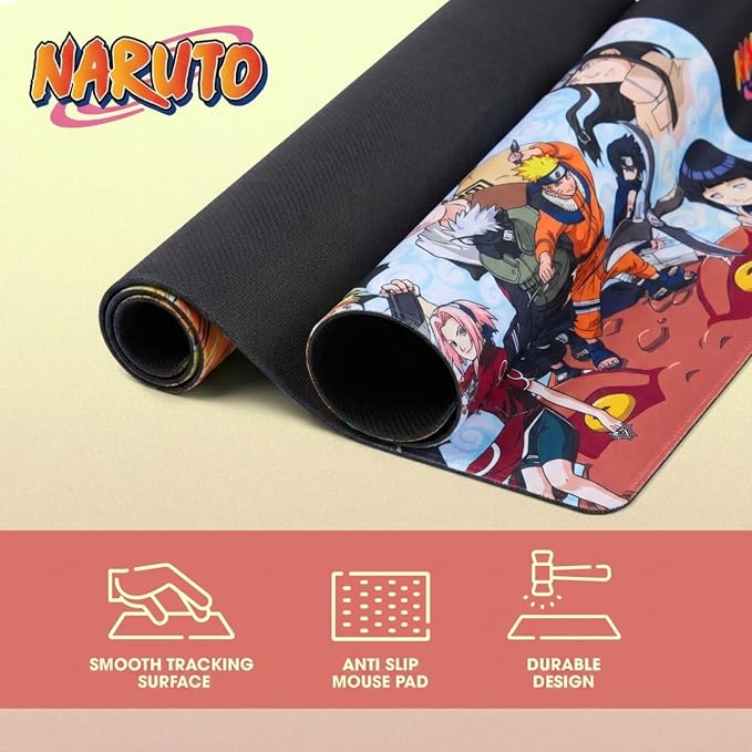Solo Leveling Large Gaming Mouse Pad 31"x15" XL Computer Desk Mat, Anime | Oversized 31x15in Solo Leveling anime gaming mouse pad, smooth fabric top, stitched edges, non-slip rubber base.