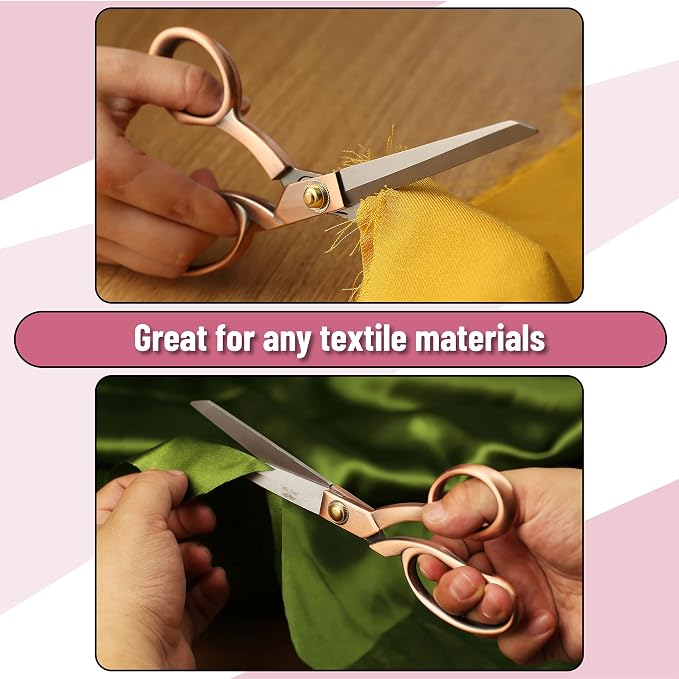 Mr. Pen- Premium Tailor Scissors, 8-Inch | Heavy Duty Carbon Steel Sewing & Fabric Scissors, Tailor Shears, Ultra-Sharp for Smooth Cutting