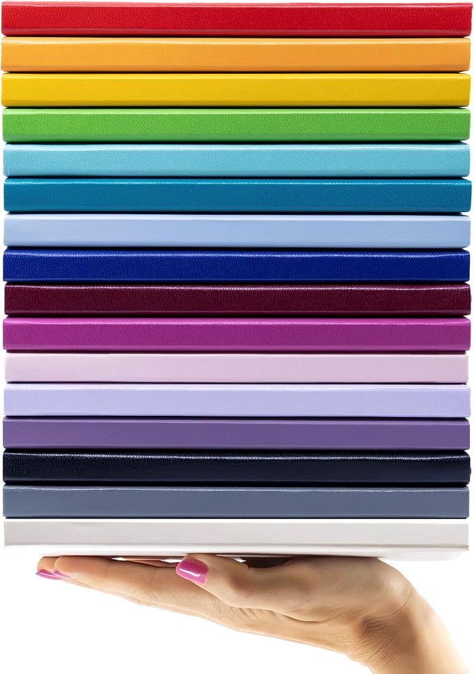PAPERAGE Graph Paper Journal Notebook, (Lavender), 160 Pages, Medium 5.6 in x 8 in - 100 GSM Thick Paper – Hardcover Grid Notebook for Work or School