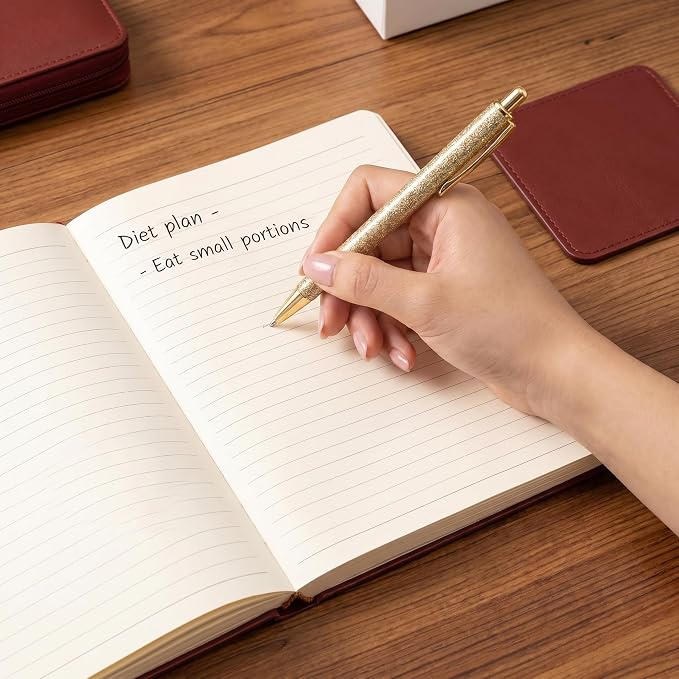 Premium Floral Music Composition Notebook with Pen, 100 Pages Lay Flat Waterproof Journal for College Students, Vintage Diary and Planner for Music Lover and Fan