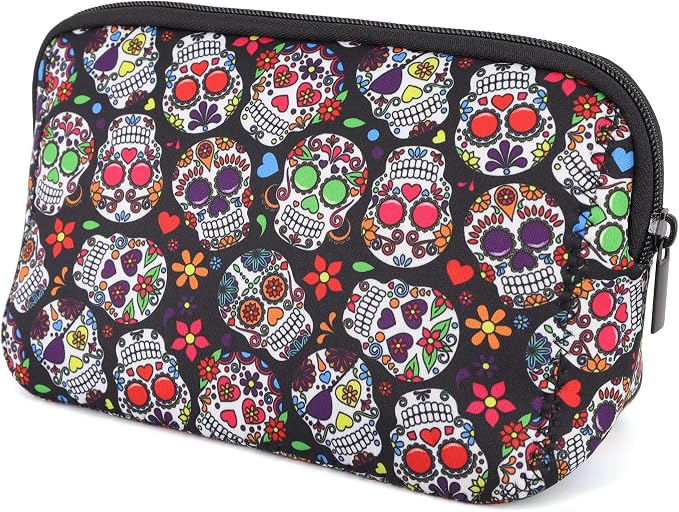 Cosmetic Bag Waterproof Neoprene Zipper Pouch Travel Portable Toiletry Makeup Bags Organizer Case for Women and Girls
