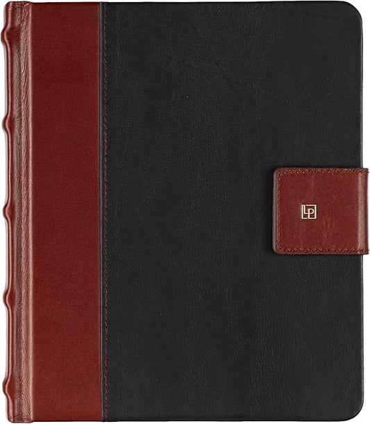 Leatherpress Luxury Leather Sketchbook, Hardcover Drawing Notebook | Pen Loop/Magnetic Closure, Acid Free 150gsm Thick Paper, Full-Grain Leather Artisan Collection (9.3” x 7.8” x .9”)