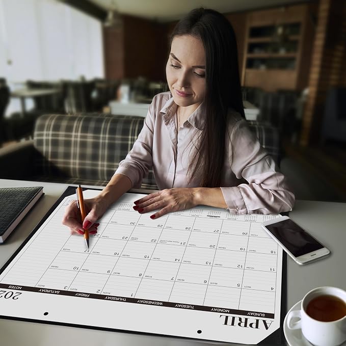 2026-2027 Desk Calendar - 18 Months Large Desk Calendar 2026-2027, Jul.2026 - Dec.2027, 22" x 17", 26-27 calendar Desk with Large Ruled Blocks, To-do List & Notes