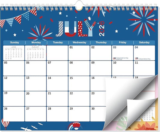 GuassLee Wall Calendar 2026-2027, 19 Months Running from Jun. 2026 to Dec. 2027, 14" X 11" Paper Hanging Planner Wall with Thick Paper for Office Home Planning & Organizing