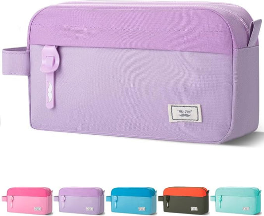 Mr. Pen- High Capacity Pencil Case, Large Pencil Pouch with 3 Compartments and 2 Pockets, Large Pencil Bag with Smooth Zipper, Cute Pencil Case Pouch Organizer, School Supplies for Teens