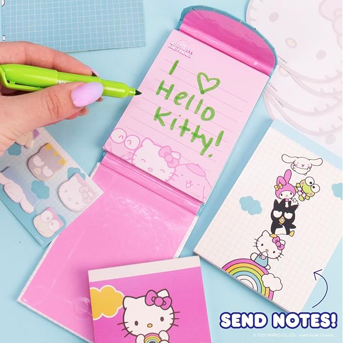 Horizon Group USA Hello Kitty & Friends Stationary Set, Cute School and Office Supplies, Sanrio Accessories, Kawaii Notebook, Collectible