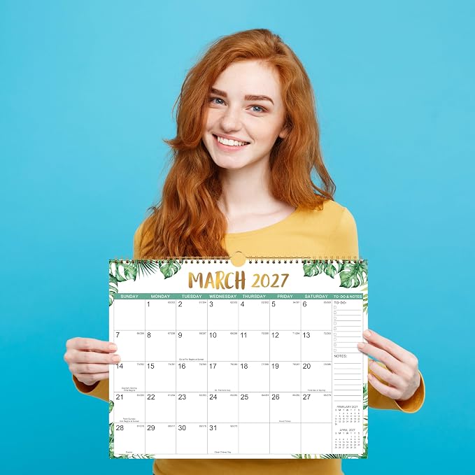 Wall Calendar 2026-2027, 2026-2027 Calendar with 18 Months from Jul. 2026 to Dec. 2027, Calendars 2026-27 Perfect for Office & Home, 11.5" x 15"