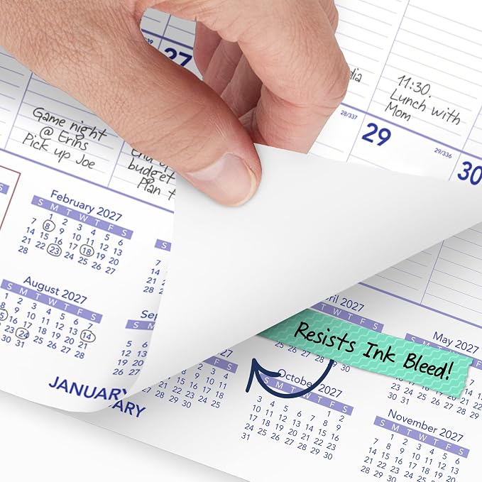 AT-A-GLANCE 2027 Wall Calendar, Monthly, 15.5" x 22.75" Planner, Ruled Daily Blocks (PM32827)