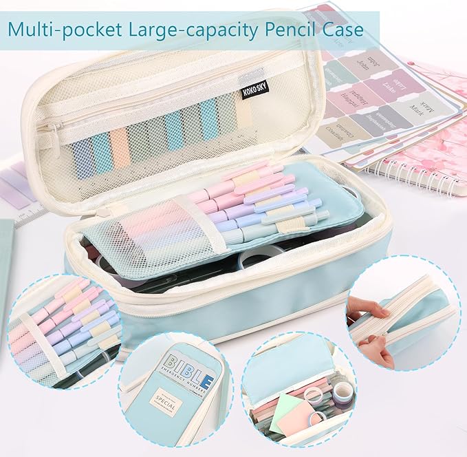 XKDOUS Bible Study Supplies Journaling Kit for Women, Bible Study Kit Journaling Supplies Includes Prayer Journal, Highlighters, Emergency Card, Pencil Case and More, Christian Gifts for Women, Pink