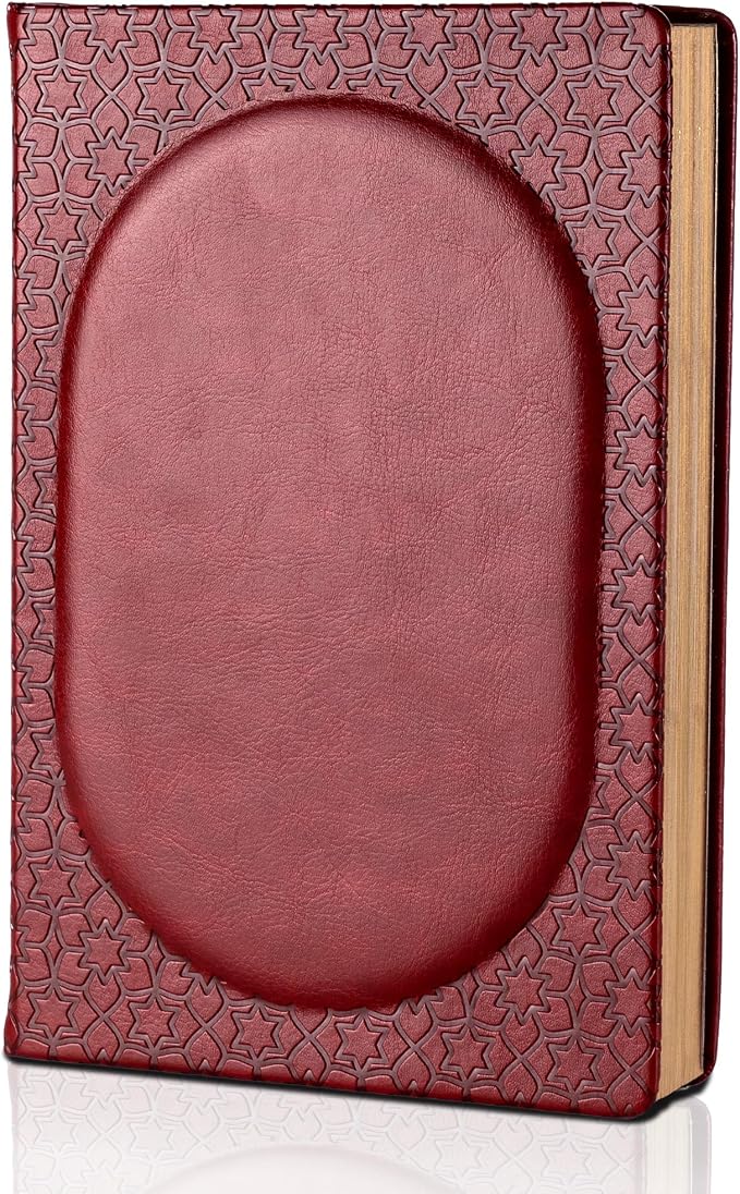 CAGIE Leather Journal for Women, 100 GSM 256 Lined Pages, A5 Hardcover | Wine Red vintage leather cover, gold edges, 100 GSM lined paper, ribbons, contents pages and gift box for daily writing