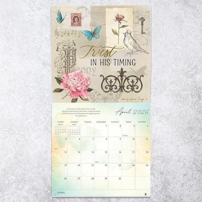 African American Expressions 2026 Wall Calendar – With God All Things Are Possible – Monthly Calendar Celebrating Black Culture & History, 12x12 Hanging Calendar, 16 Months – Christian Gifts