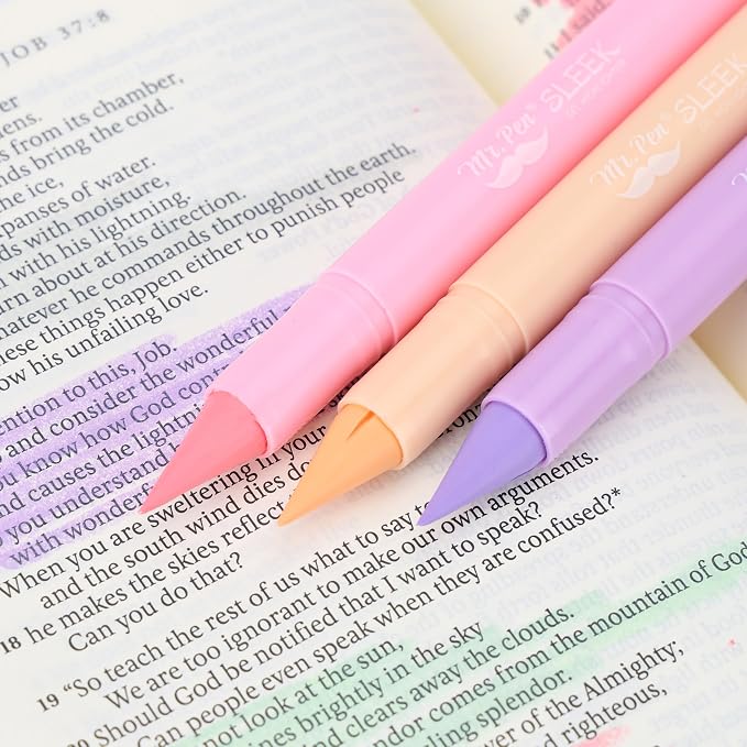 Mr. Pen- Bible Highlighters and Pens No Bleed, 12 Pack | Bible-Safe Gel Highlighters with Colored Ink Pens, Fast-Drying, Smooth Writing for Journaling, Note-Taking